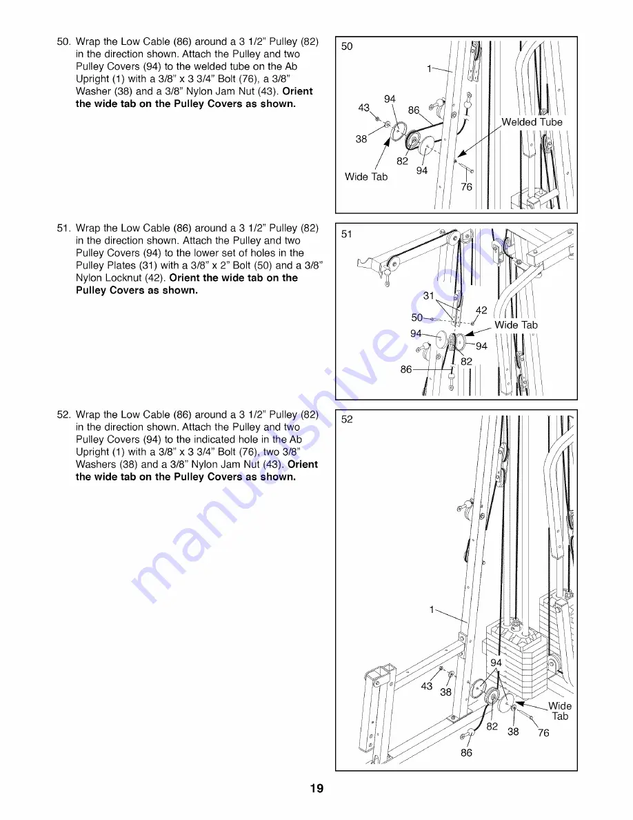 Weider PRO 9925 User Manual Download Page 19