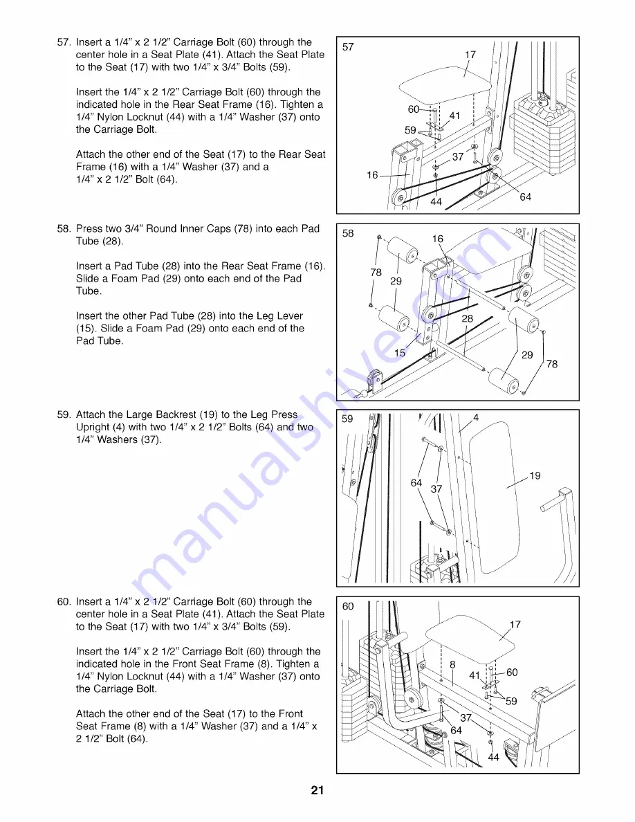 Weider PRO 9925 User Manual Download Page 21