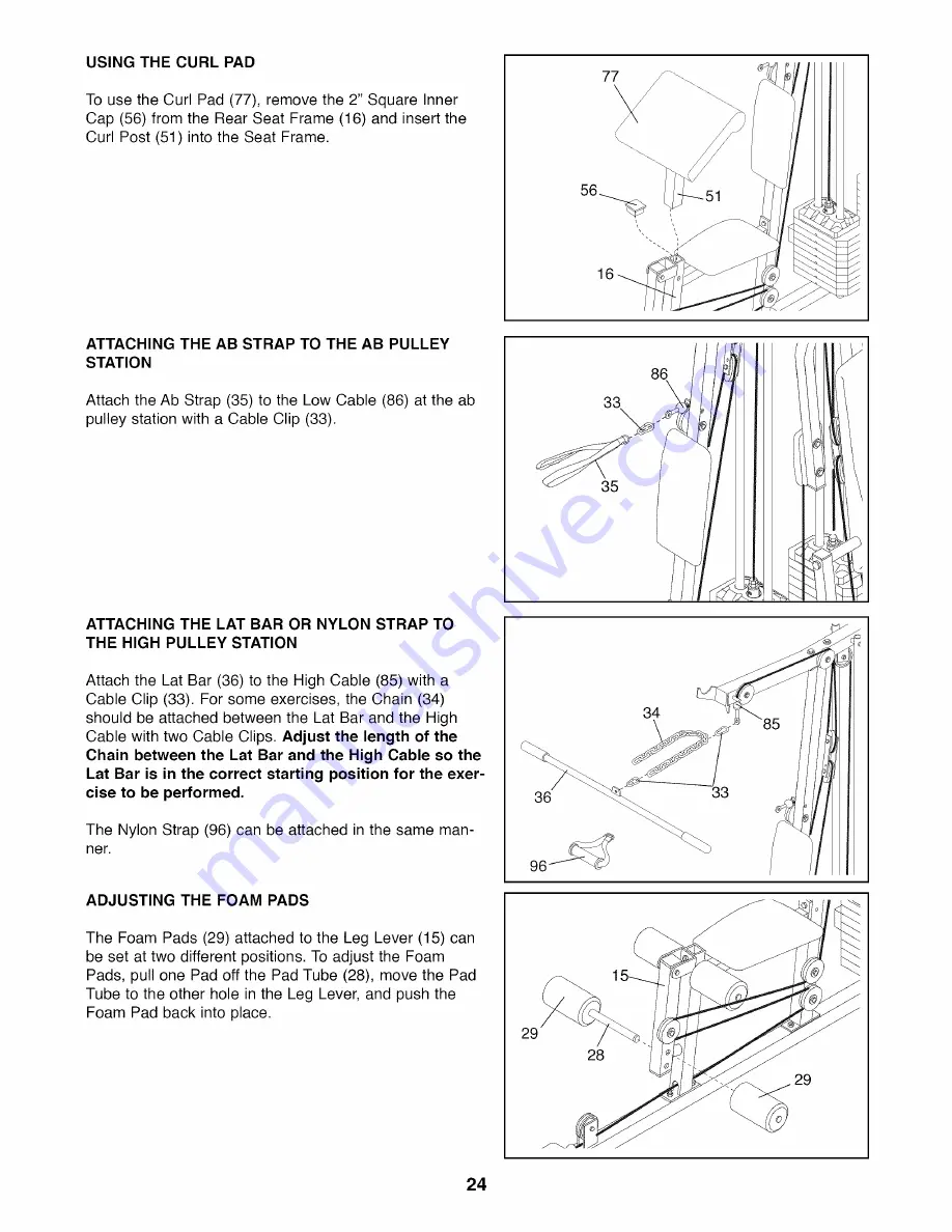 Weider PRO 9925 User Manual Download Page 24