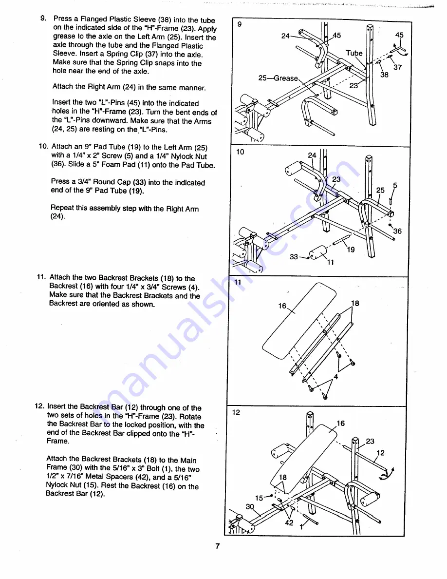 Weider WB1430 Manual Download Page 7