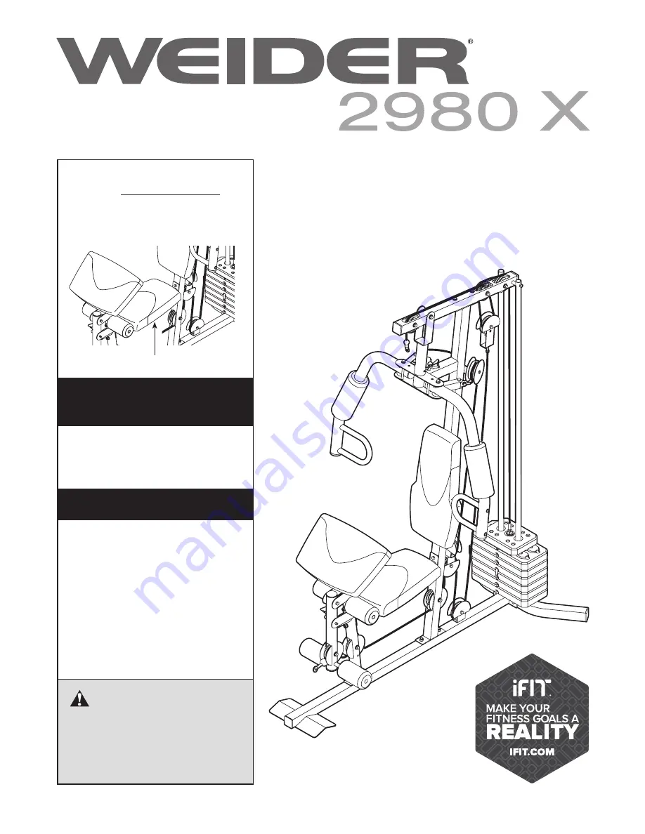 Weider WESY1938C.0 User Manual Download Page 1