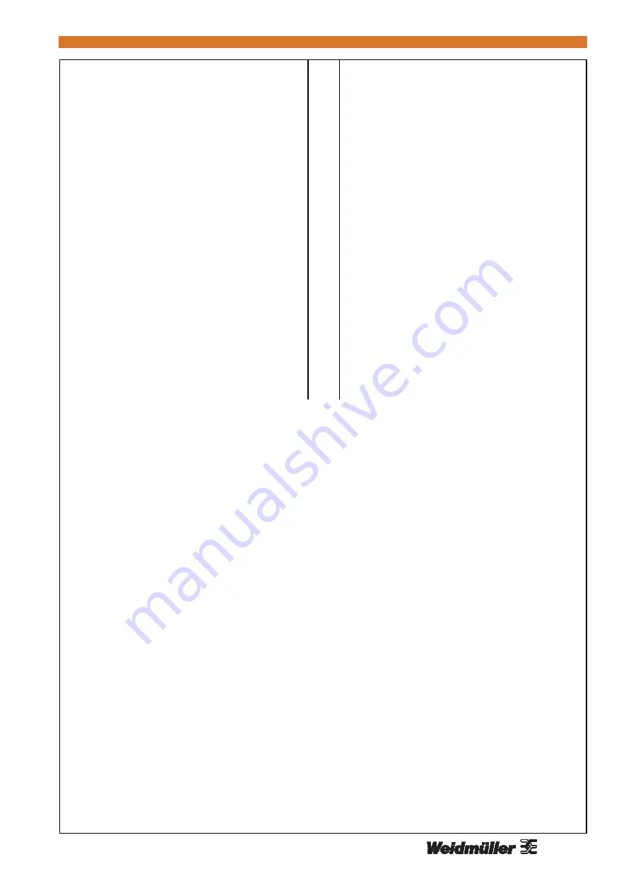 Weidmuller CA 100/2.5 Operating Manual Download Page 22