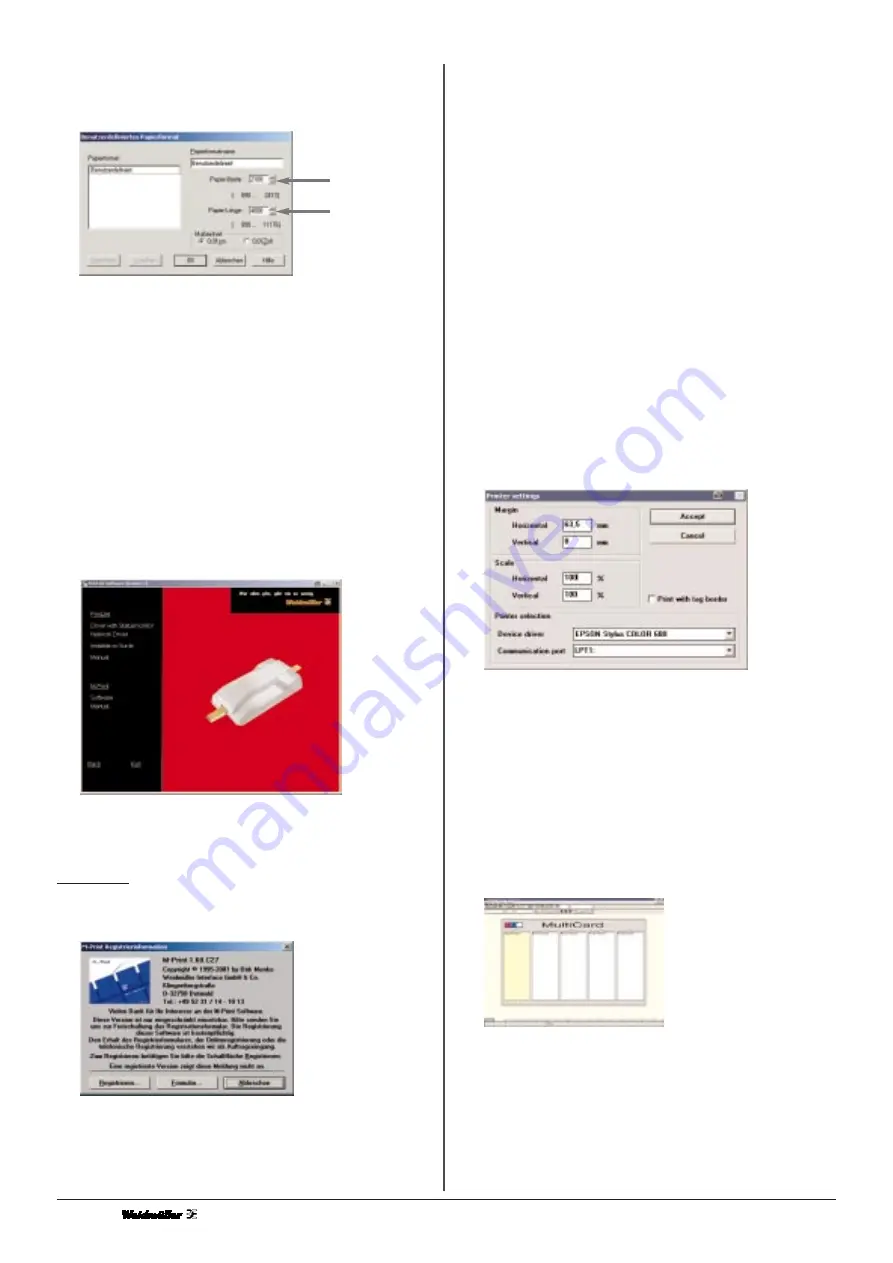 Weidmuller Printjet Operating Instructions Manual Download Page 10