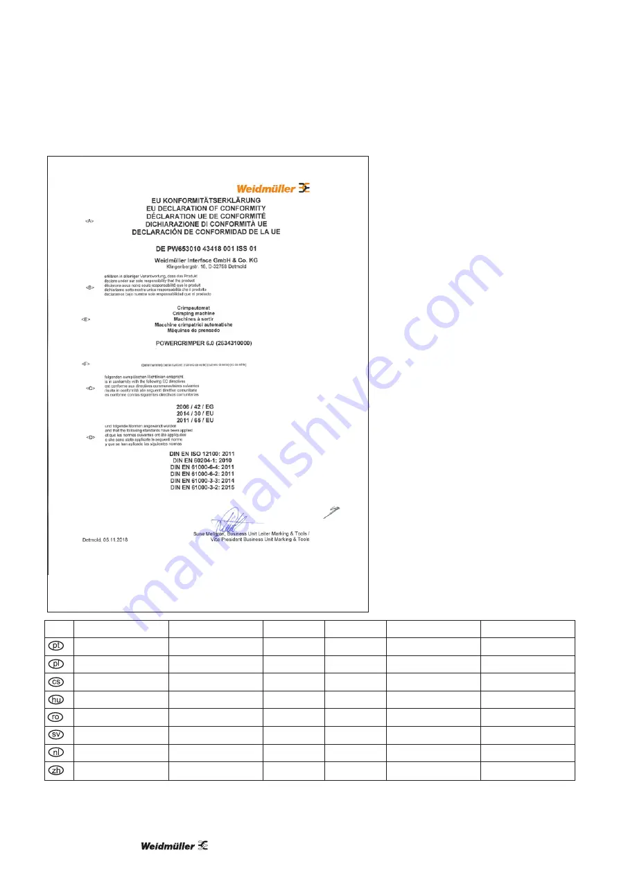 Weidmüller 2634310000 Original Operating Instruction Download Page 162