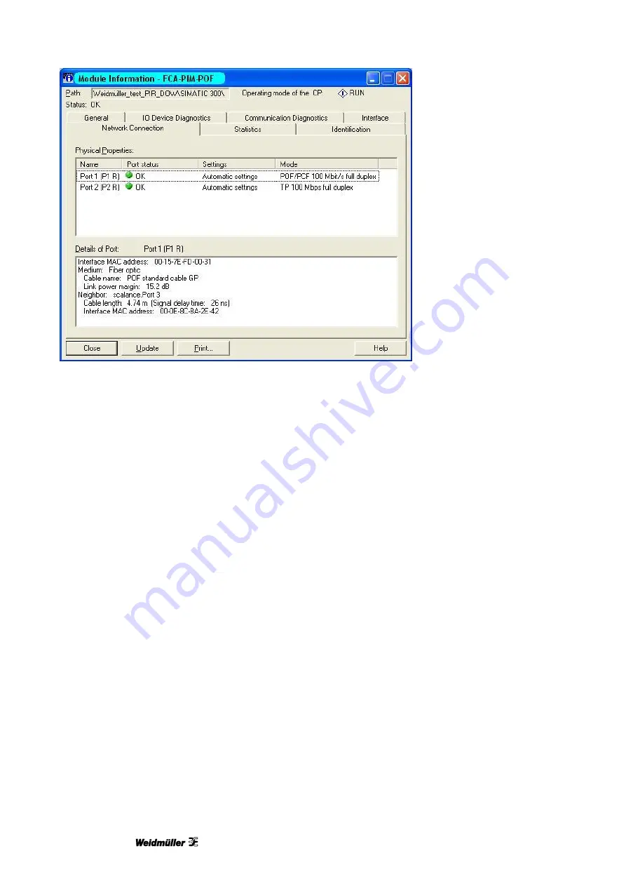 Weidmüller FreeCon Active PROFINET-POF-Media Converter Скачать руководство пользователя страница 22