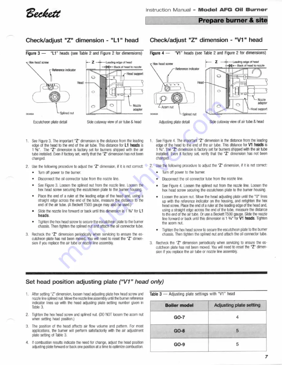 Weil-McLain AFG Instruction Manual Download Page 7