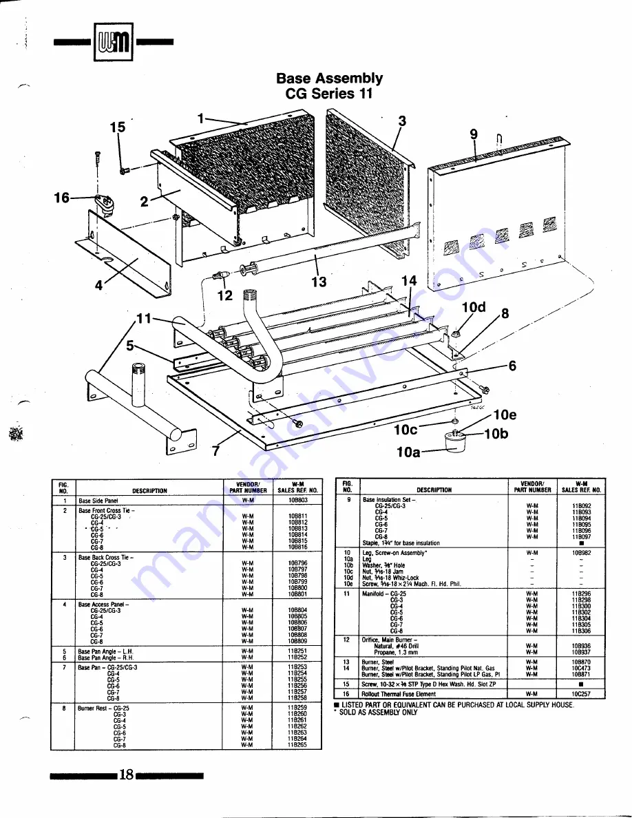 Weil-McLain CG Series 11 Owner'S Manual Download Page 18