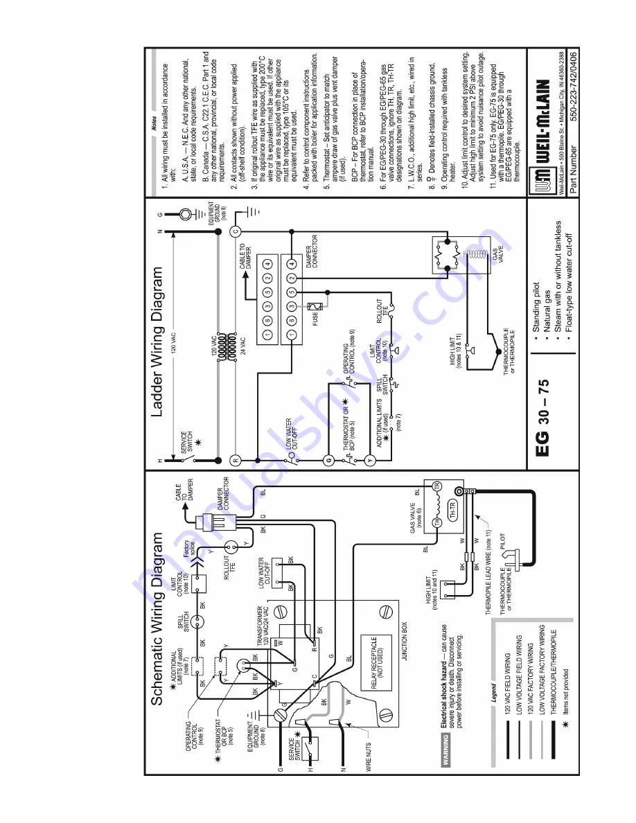 Weil-McLain EG-30 THRU -75 Control Supplement Download Page 10