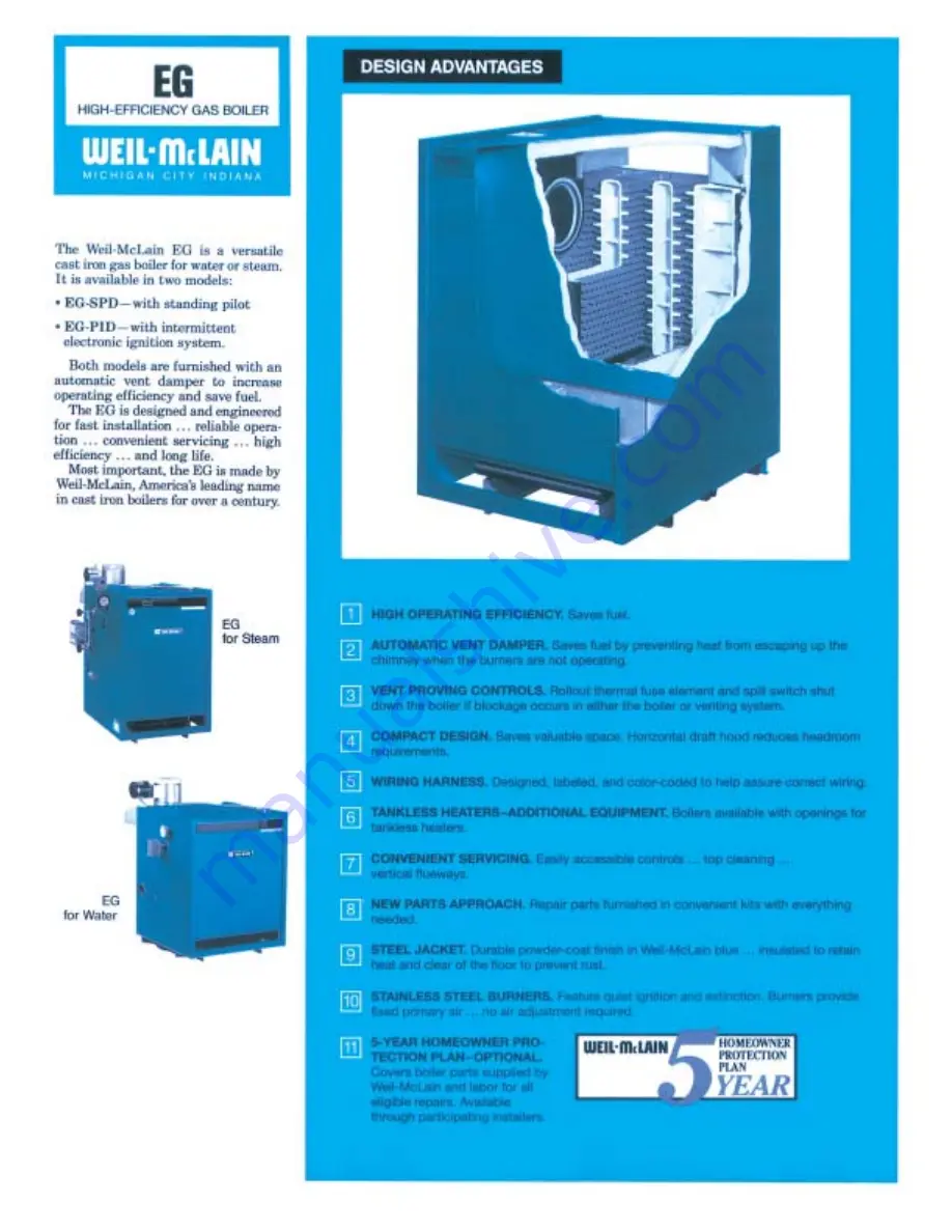 Weil-McLain EG Series 4 Brochure & Specs Download Page 2