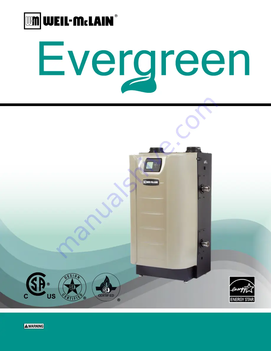 Weil-McLain Evergreen EVG 220 Скачать руководство пользователя страница 1