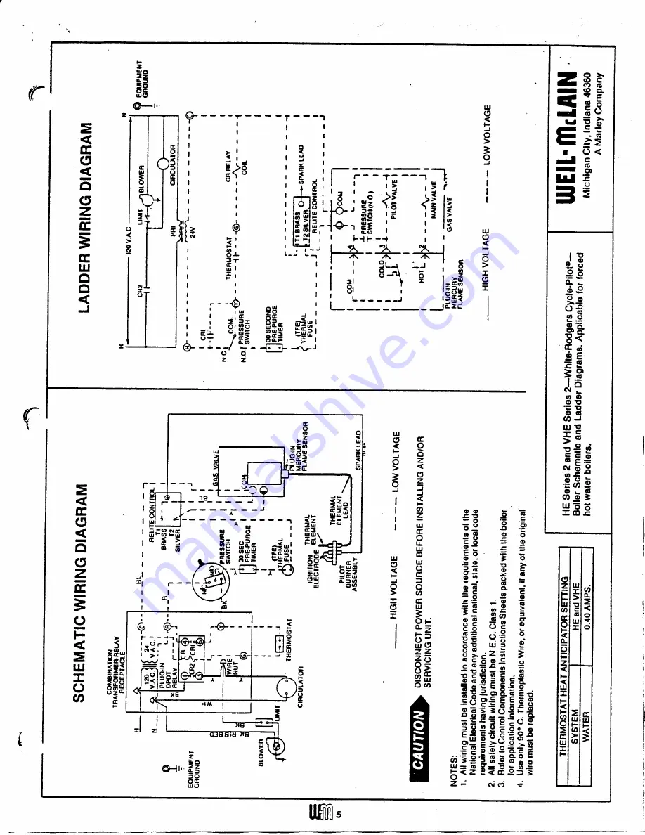 Weil-McLain HE Series 2 Replacement Instructions Manual Download Page 5