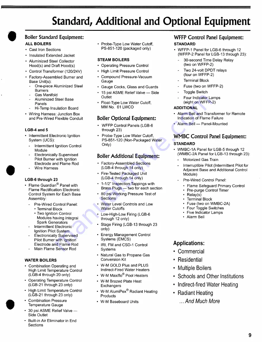 Weil-McLain LGB Series 2 Brochure & Specs Download Page 9