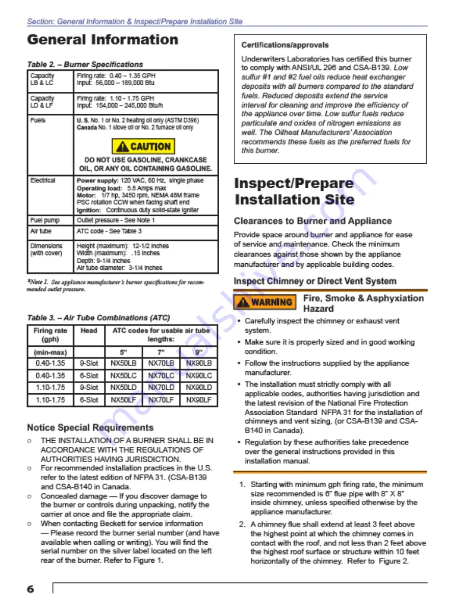 Weil-McLain UltraOil Instruction Manual Download Page 6