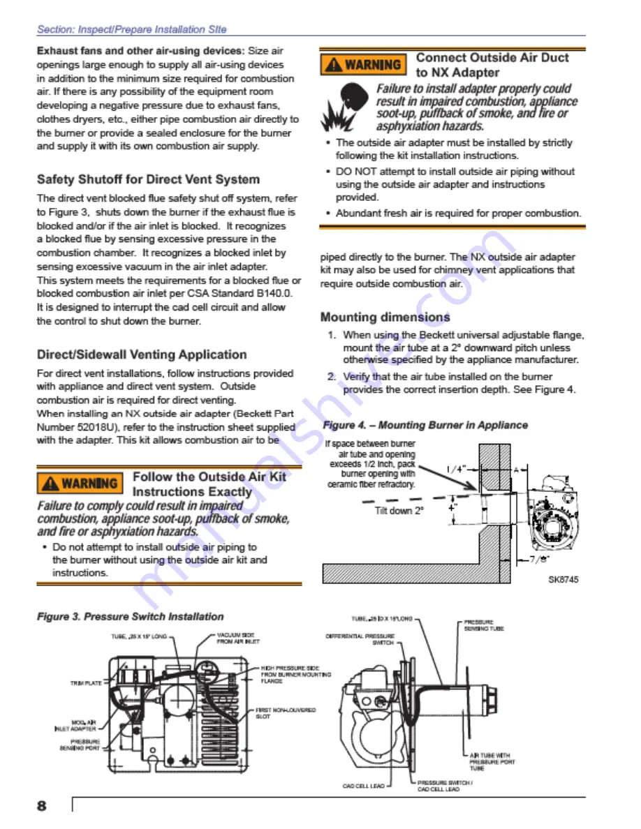 Weil-McLain UltraOil Instruction Manual Download Page 8