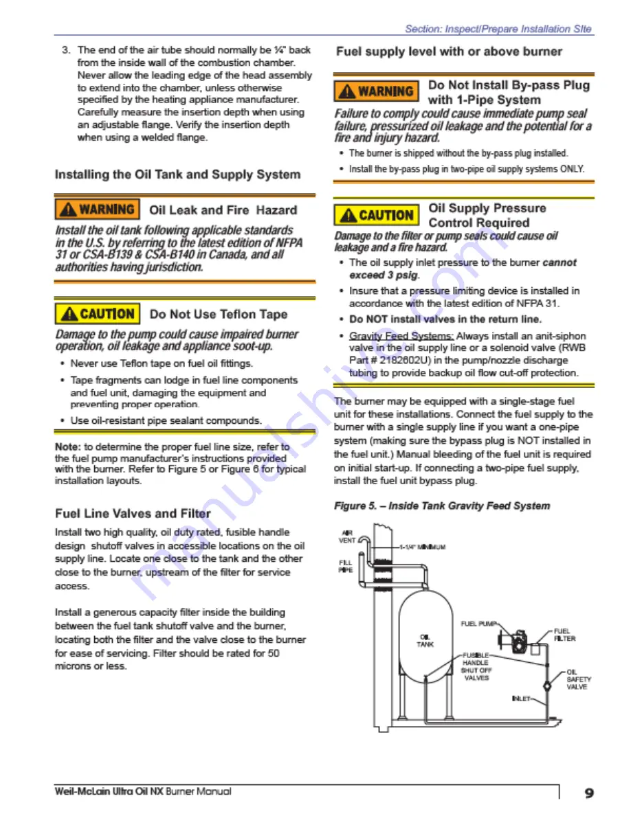 Weil-McLain UltraOil Instruction Manual Download Page 9