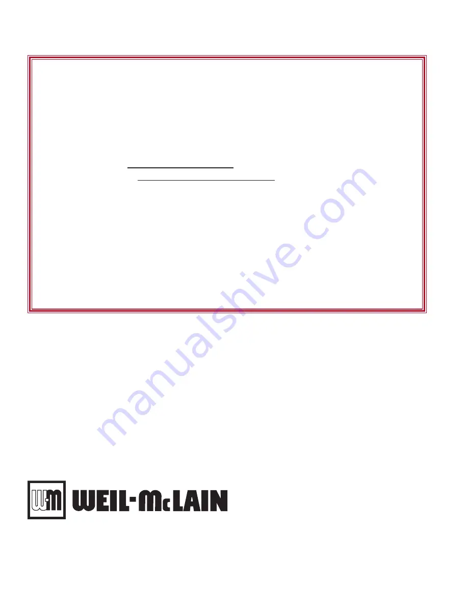 Weil-McLain UO-3 CV Instruction Manual Download Page 24