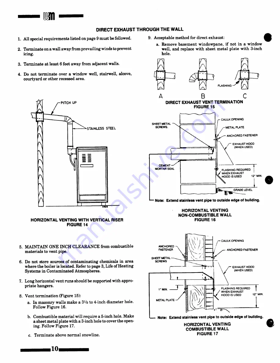 Weil-McLain VHE Installation Manual Download Page 10