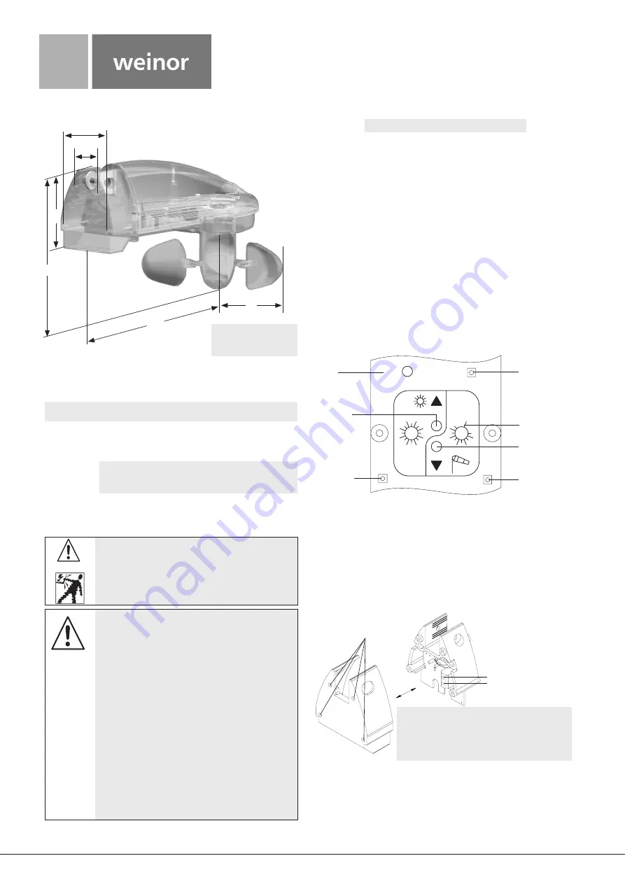 weinor BiSens SW-230V Original Installation Manual Download Page 5