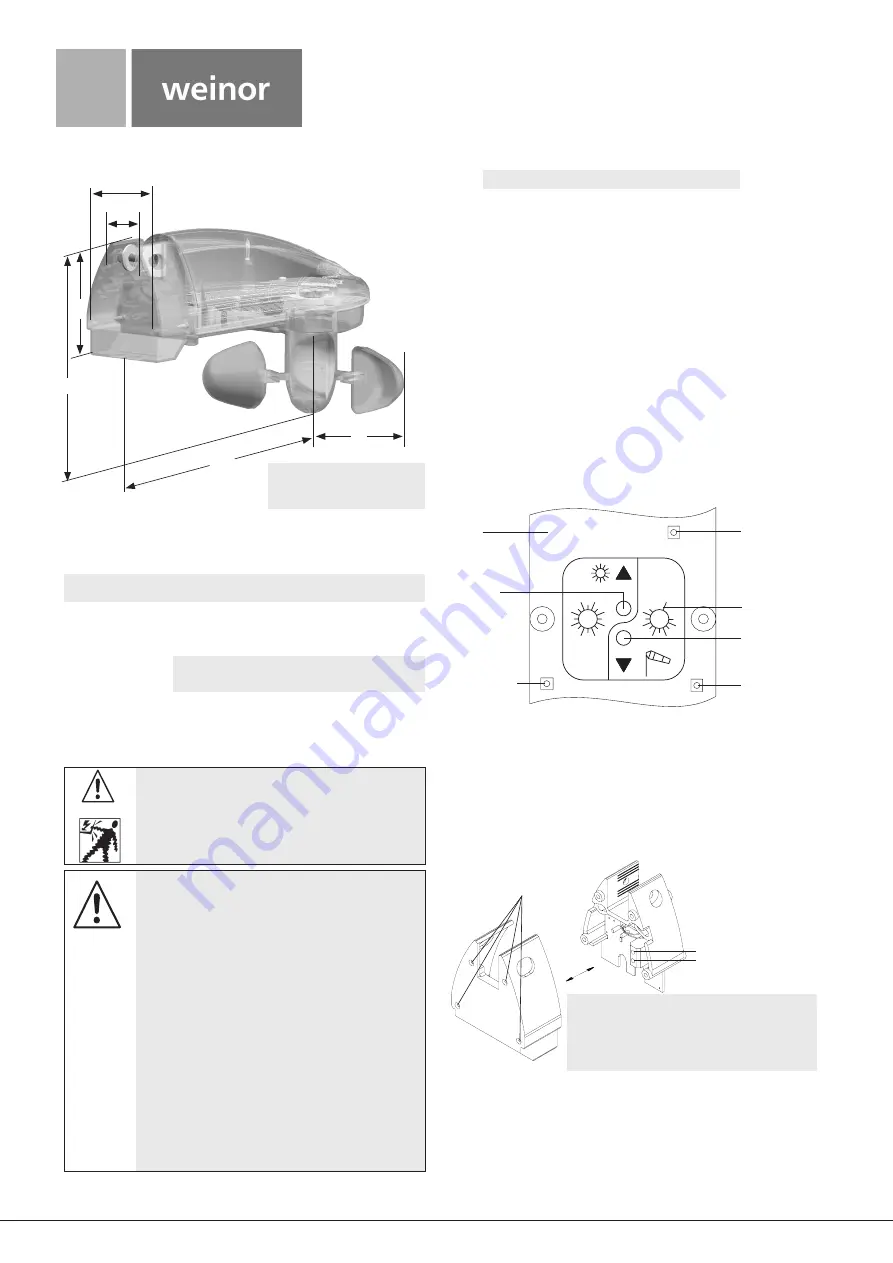 weinor BiSens SW-230V Original Installation Manual Download Page 9