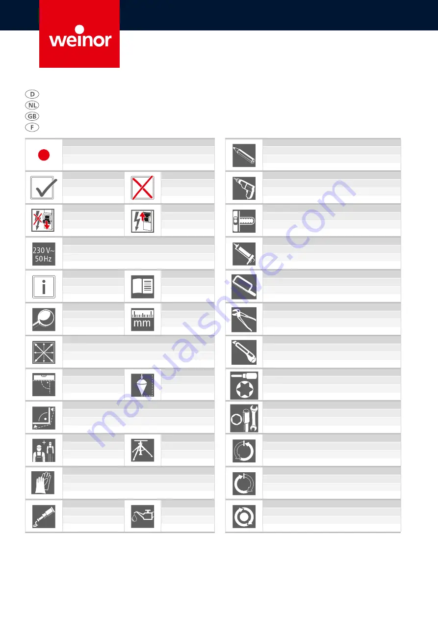 weinor Kubata Replacement Instructions Manual Download Page 8