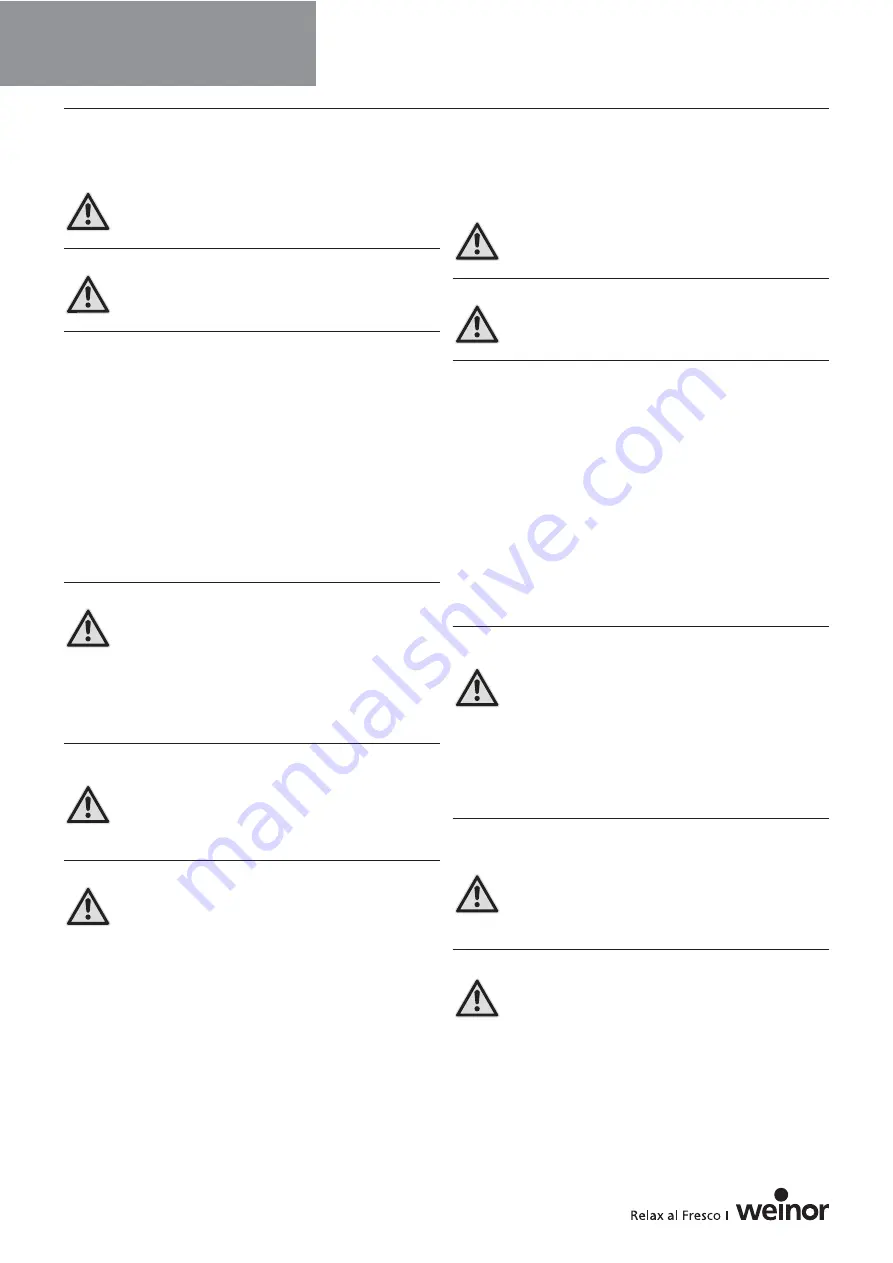 weinor Paravento Assembly Instructions Manual Download Page 3