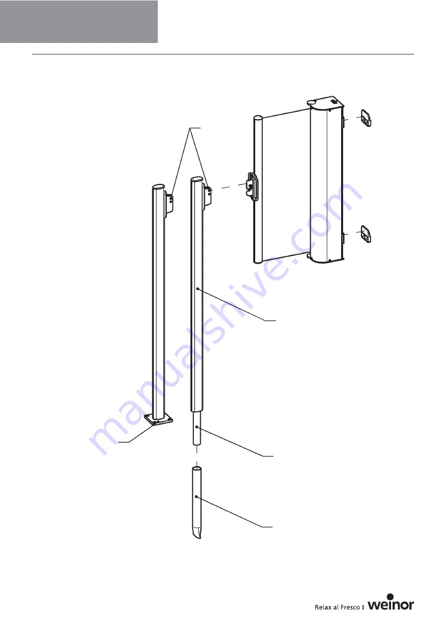 weinor Paravento Assembly Instructions Manual Download Page 6