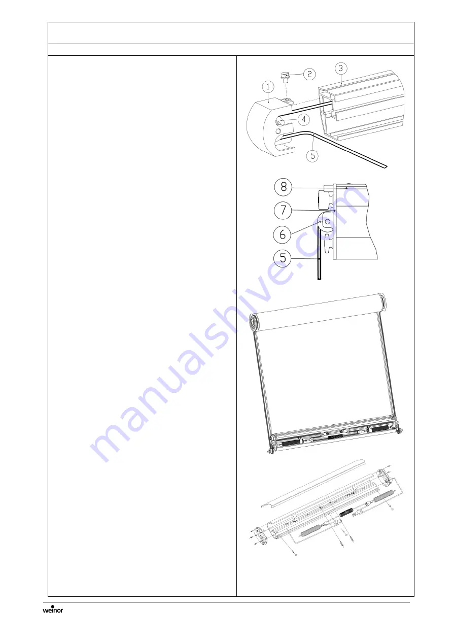 weinor Sottezza II OptiStretch/LED Replacement Instructions Manual Download Page 12