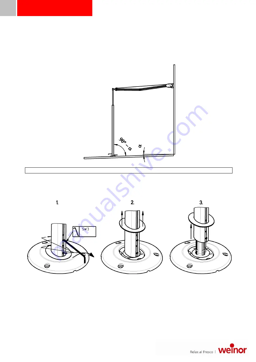 weinor Wind Support Maintenance Instructions Directions For Use Download Page 13