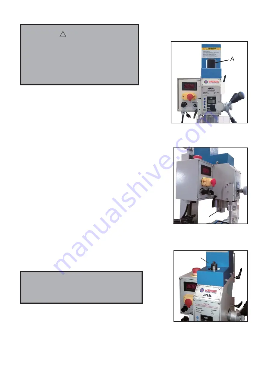 WEISS VM18L Operator'S Manual Download Page 11