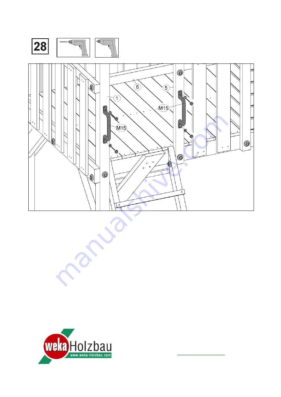 Weka Holzbau 815.1324.00.00 Assembly Instructions Manual Download Page 45