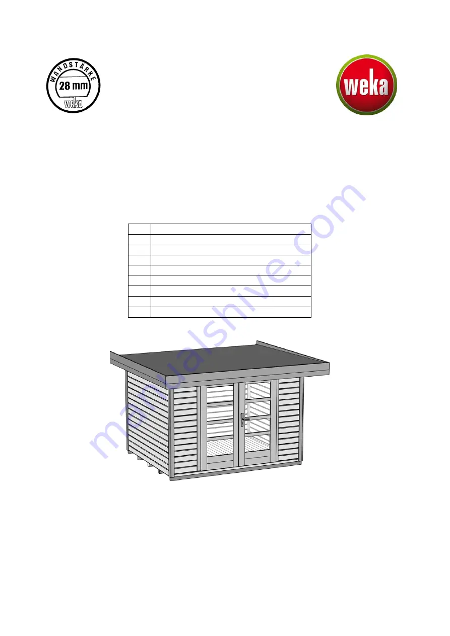 Weka 126.3021.00 Assembly Instructions Manual Download Page 1