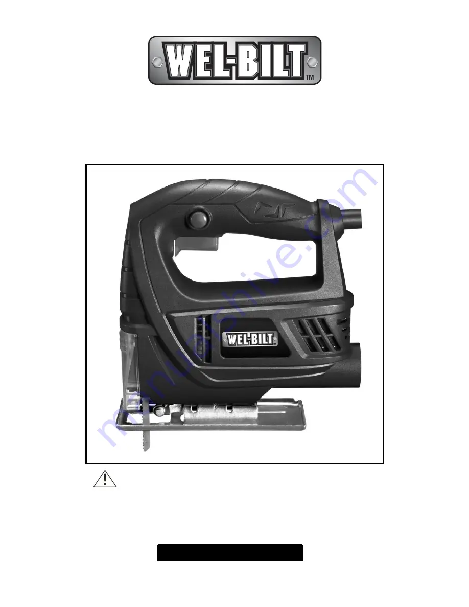 Wel-Bilt 21405 Owner'S Manual Download Page 1