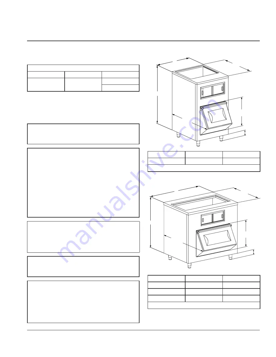 Welbilt Manitowoc LB Manitowoc LB1448 Installation, Operation And Maintenance Manual Download Page 7