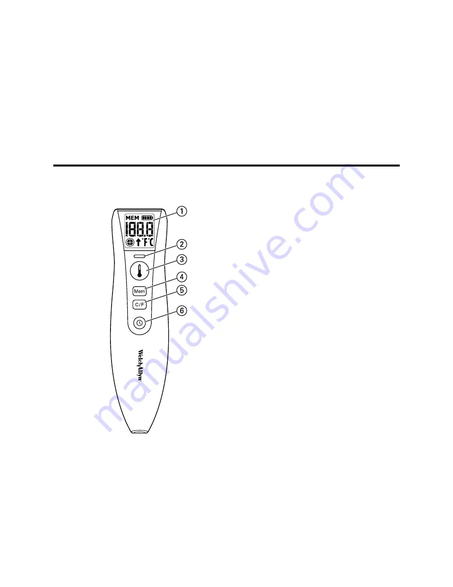 Welch Allyn CareTemp Touch Free Directions For Use Manual Download Page 11