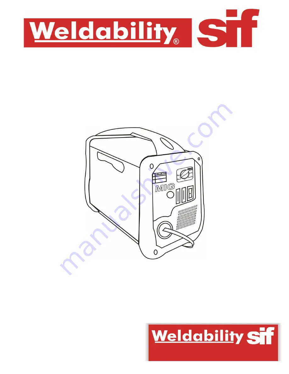 Weldability Sif MIG130T Instruction Manual Download Page 1