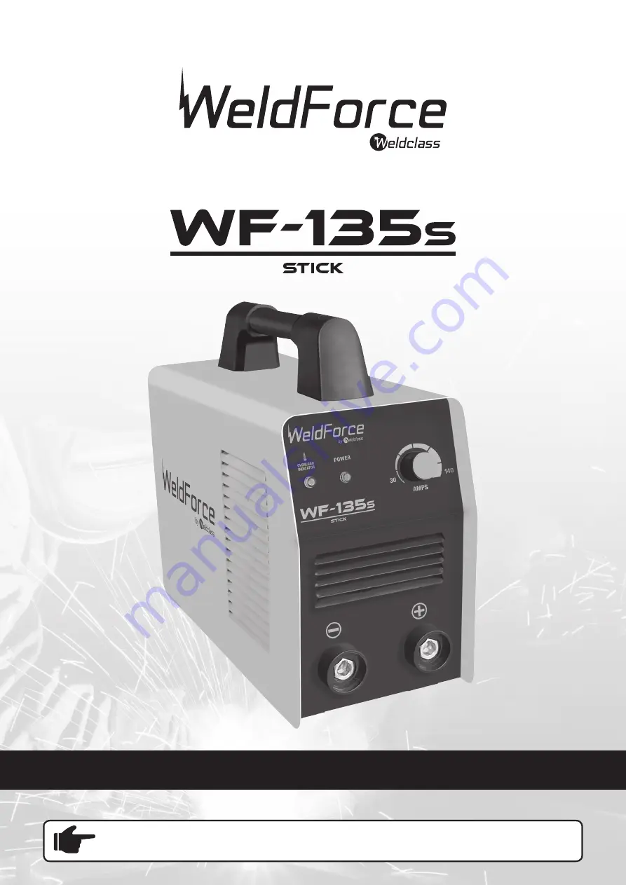 Weldclass WeldForce WF-135s stick Operating Instructions Manual Download Page 1