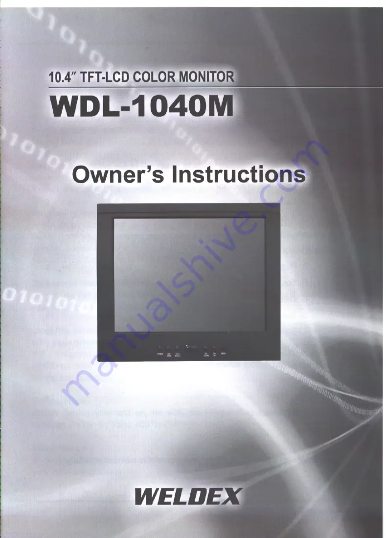 Weldex WDL-1040M Owner'S Instructions Manual Download Page 1