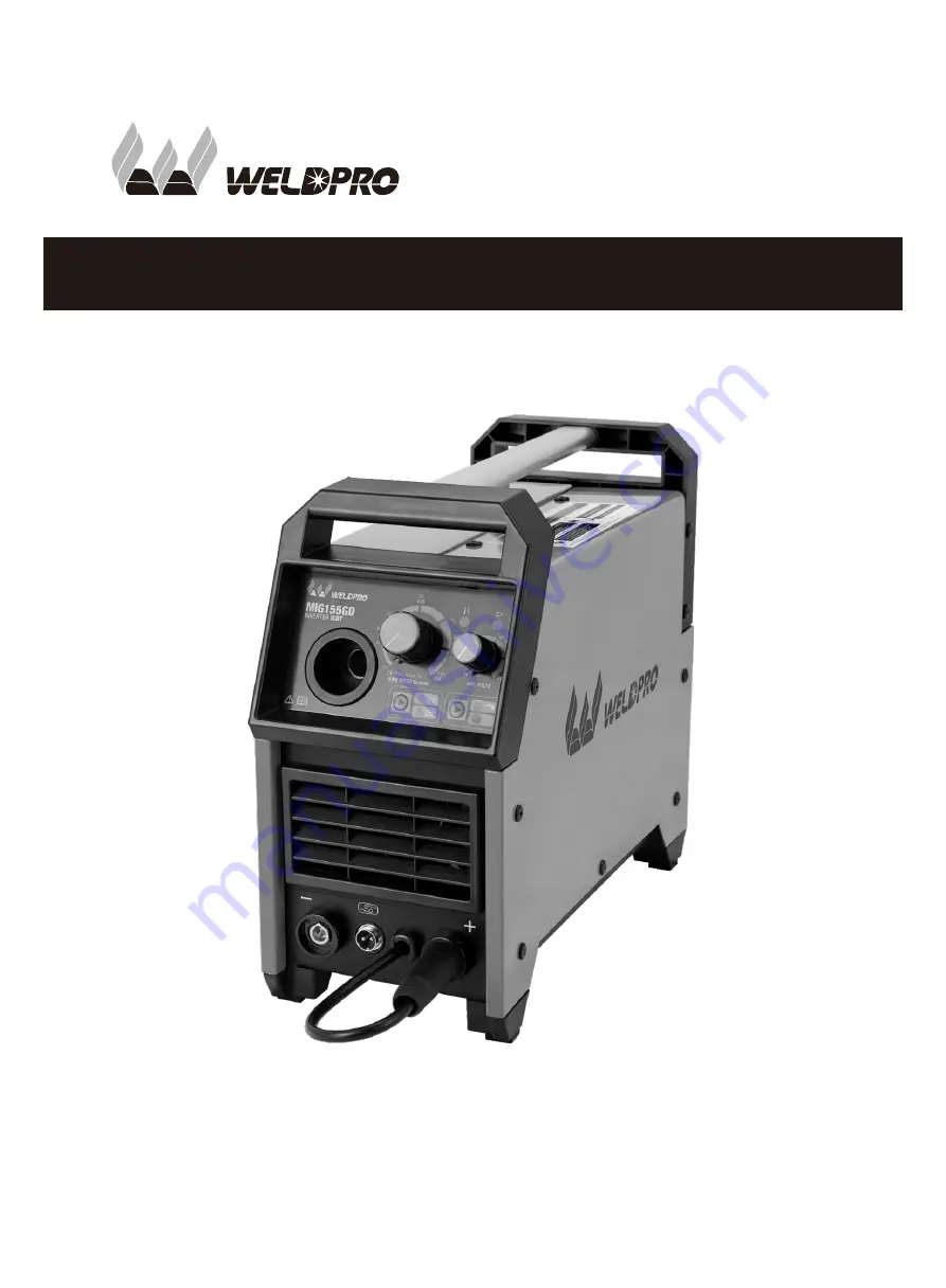 WELDPRO MIG155GD Operator'S Manual Download Page 1