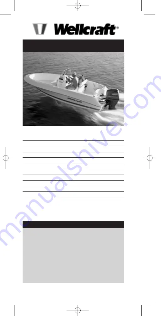 Wellcraft 180 SPORTSMAN O/B Owner'S Manual Download Page 43