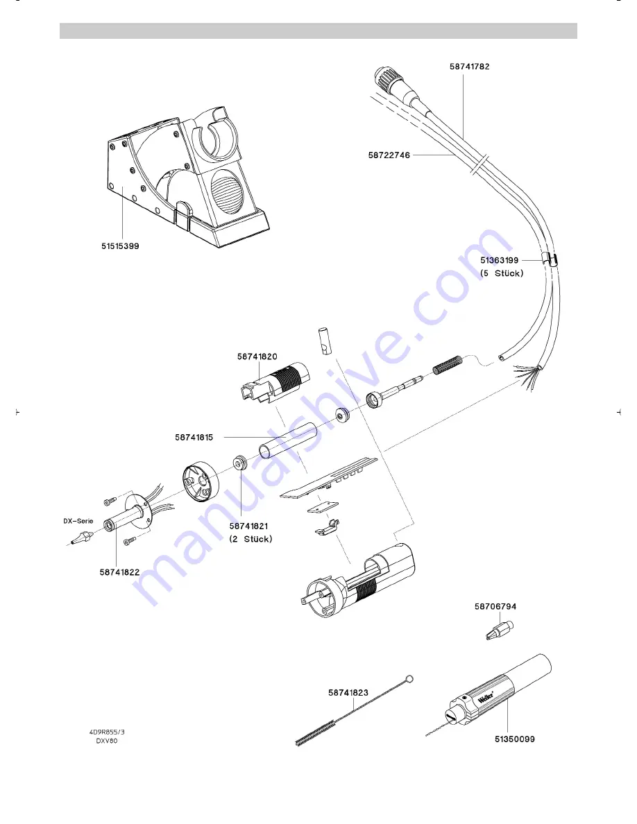 Weller DXV80 Operating Instructions Manual Download Page 55