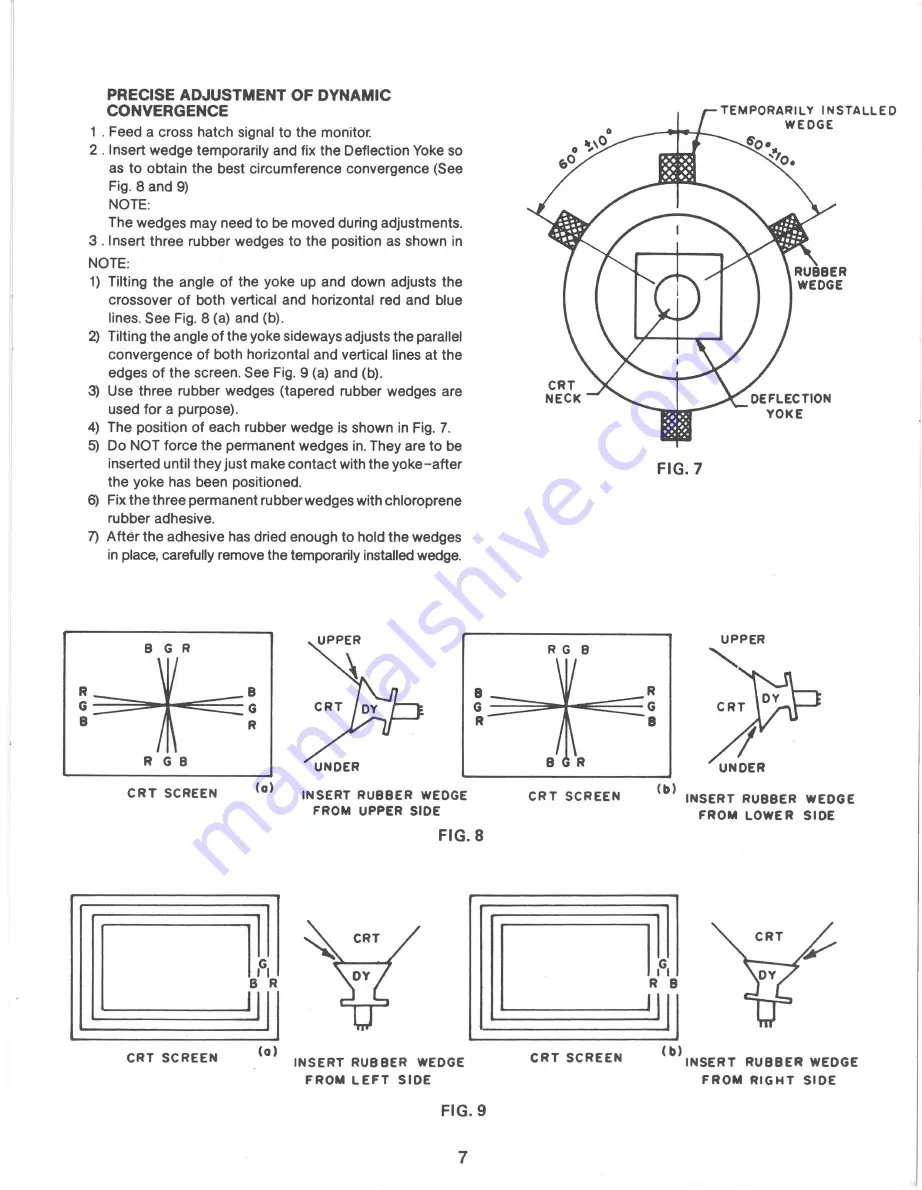 Wells-Gardner The Prismatic K7000 Service Manual Download Page 7