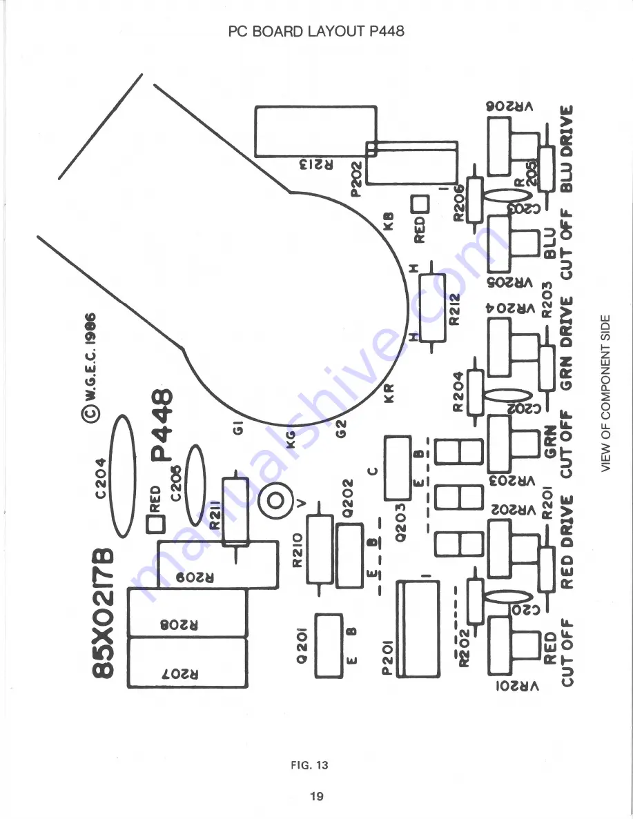 Wells-Gardner The Prismatic K7000 Service Manual Download Page 18