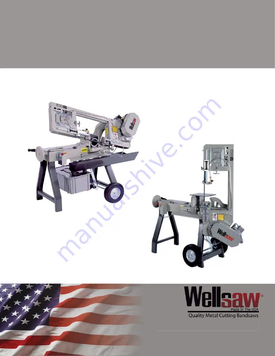 Wellsaw 58BD Operating & Maintenance Manual Download Page 1