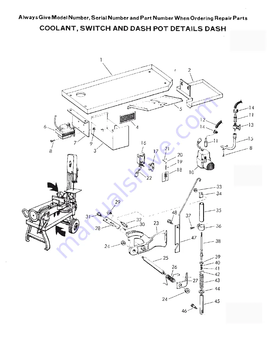 Wellsaw 58BD Operating & Maintenance Manual Download Page 14