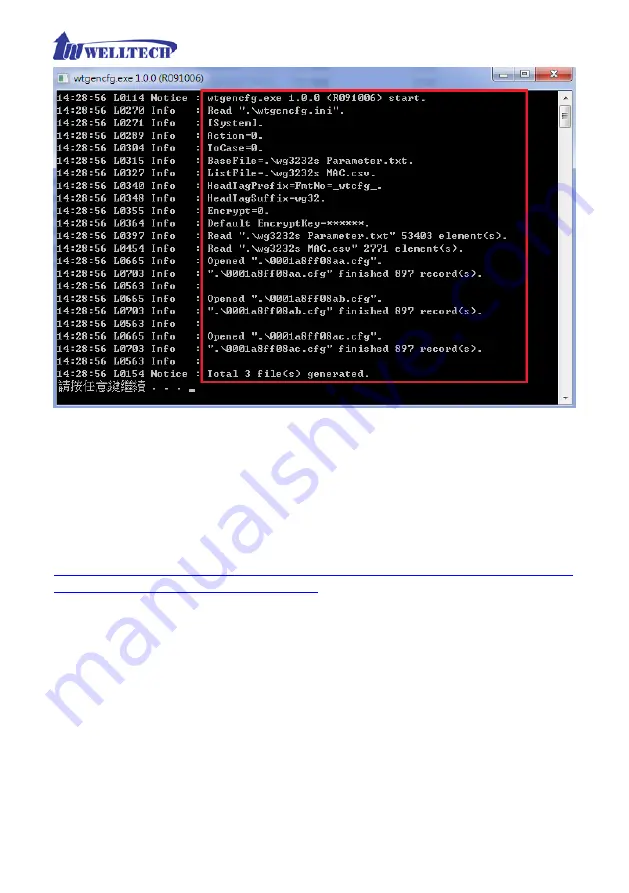 WELLTECH WellGate 3232s User Manual Download Page 51