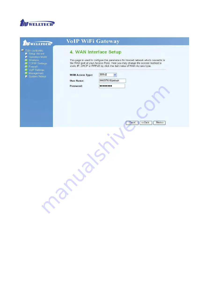 WELLTECH WellGate 3512 Technical Manual Download Page 20