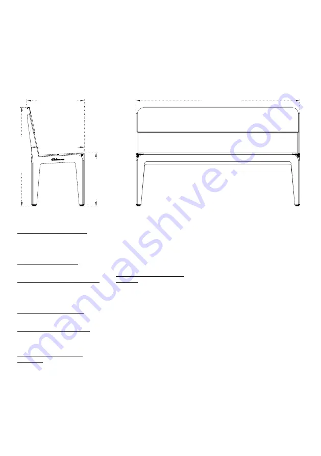 Weltevree Bended bench with backrest Скачать руководство пользователя страница 3