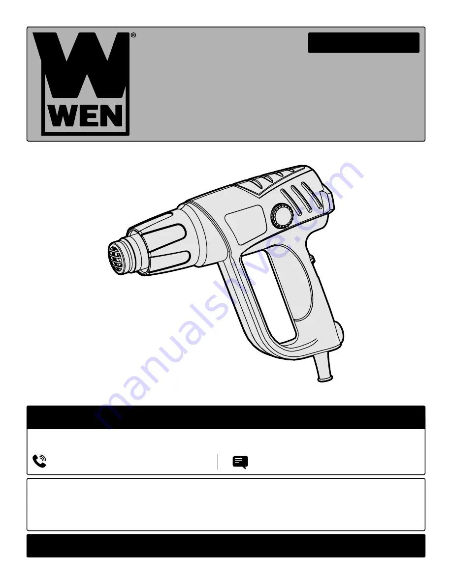 Wen HG112V Скачать руководство пользователя страница 1