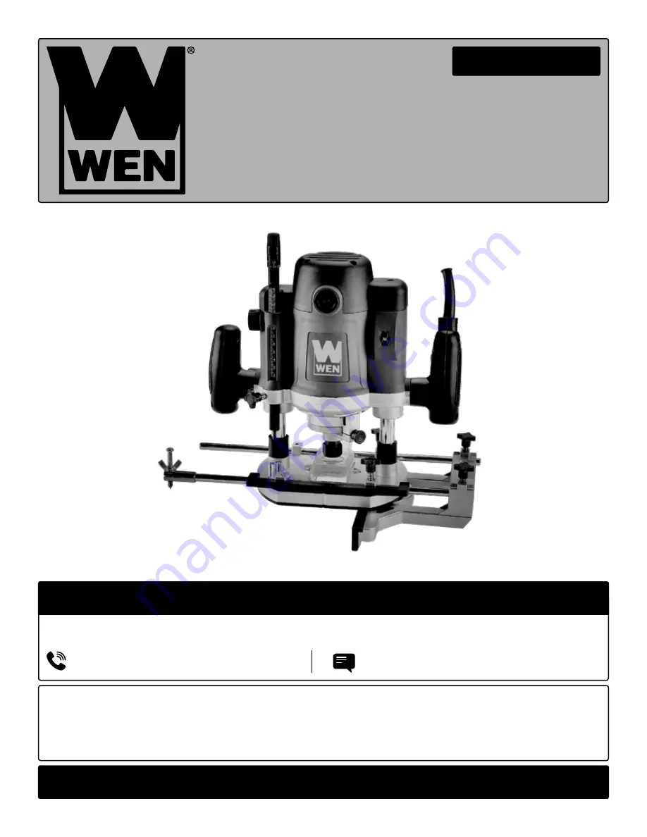 Wen RT6033 Instruction Manual Download Page 1