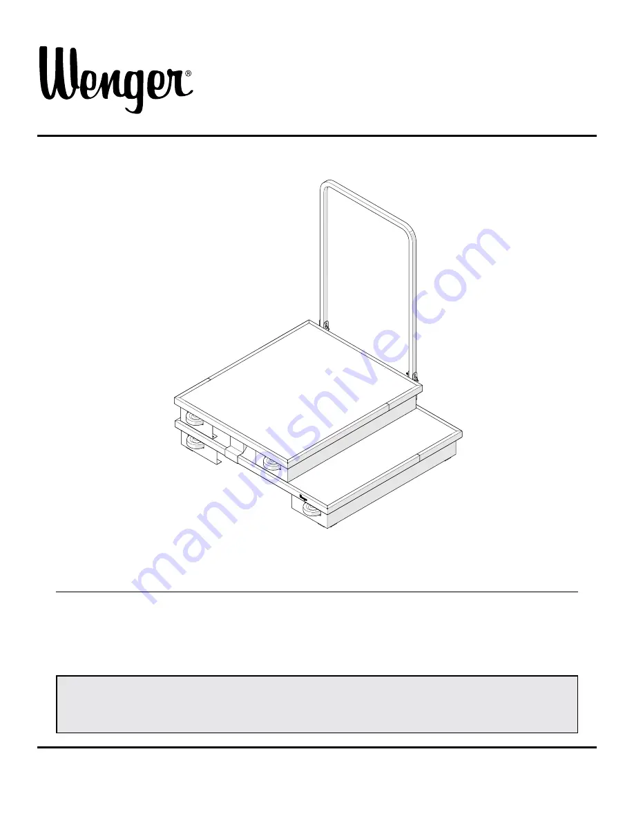 Wenger Conductor’s Podium Owner'S Manual Download Page 1